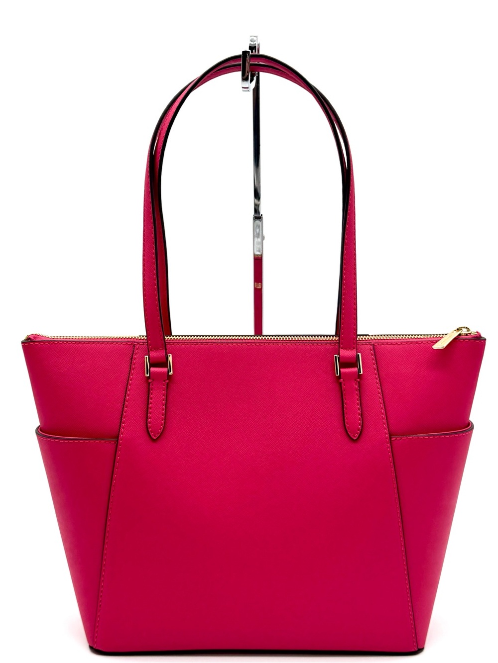 Michael Kors Large Charlotte Tote Bag Electric Pink - Picture 4 of 8